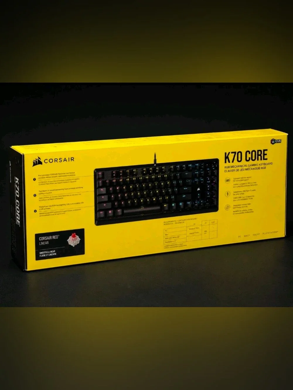 Corsair K70 Core RGB Mechanical Gaming Keyboard - New Sealed